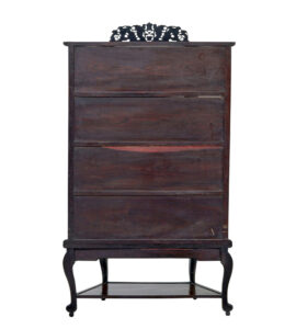 19th Century Chinese Carved Hardwood Glazed Display Cabinet — thumbnail 5