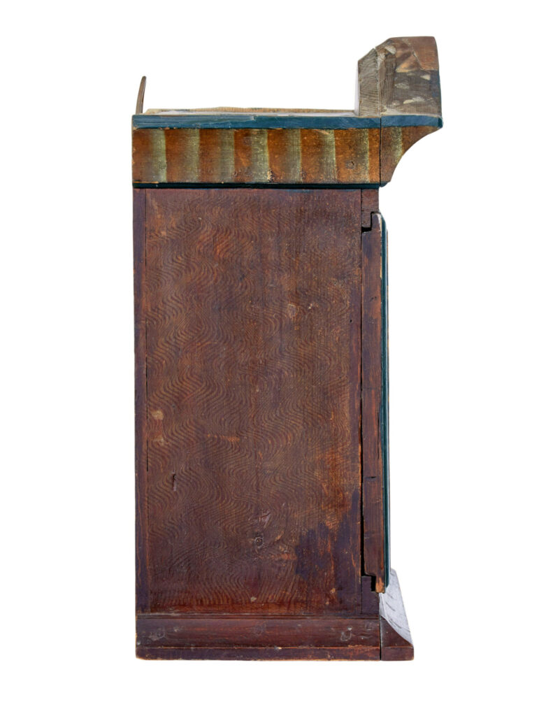 Early 19th Century Swedish Dalarna Painted Wall Cupboard — image 7