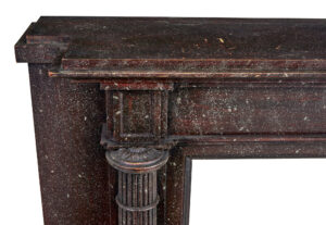 Mid Century Faux Porphyry Marble Adams Style Mantlepiece — thumbnail 3
