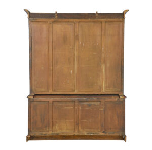 Early Victorian 19th Century Flame Mahogany Breakfront Bookcase — thumbnail 6