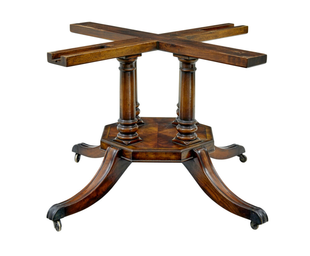 Circular Extending Jupe Dining Table with Burr Detailing — image 12