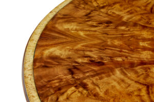 Circular Extending Jupe Dining Table with Burr Detailing — thumbnail 7