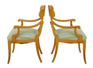 Pair of Early 20th Swedish Carved Birch Armchairs — thumbnail 7