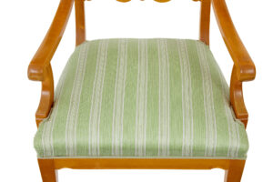 Pair of Early 20th Swedish Carved Birch Armchairs — thumbnail 3