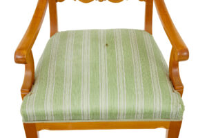 Pair of Early 20th Swedish Carved Birch Armchairs — thumbnail 2