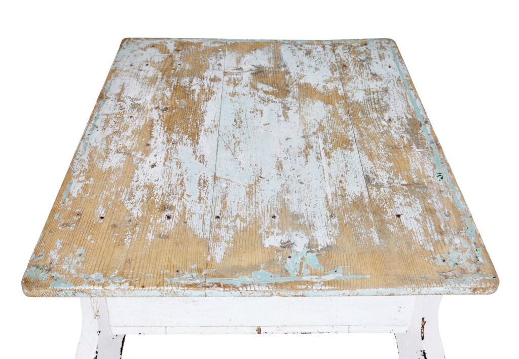 Scandinavian 19th Century Painted Pine Occasional Table — image 6