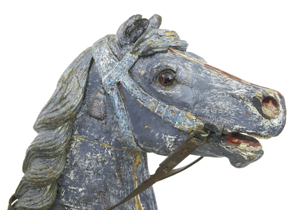 Early 20th Century Continental Decorative Carousel Horse — image 4