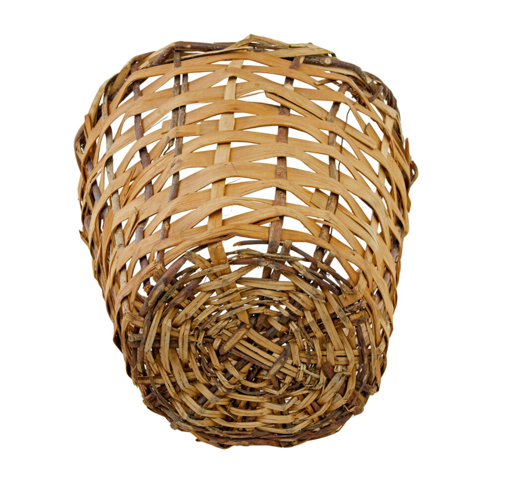 Large Early 20th Century Woven Basket — image 3