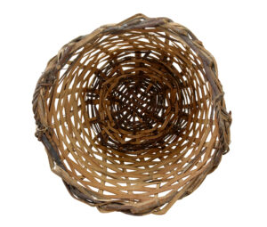 Large Early 20th Century Woven Basket — thumbnail 2