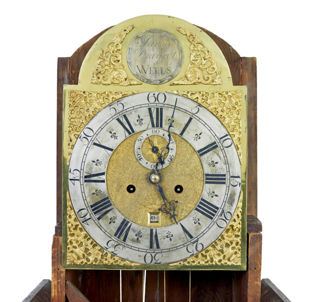 18th Century Oak Longcase Clock by James Draycot Wells — image 5