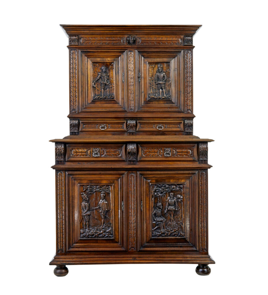 Mid 19th Century Carved Walnut Italian Cabinet — image 10