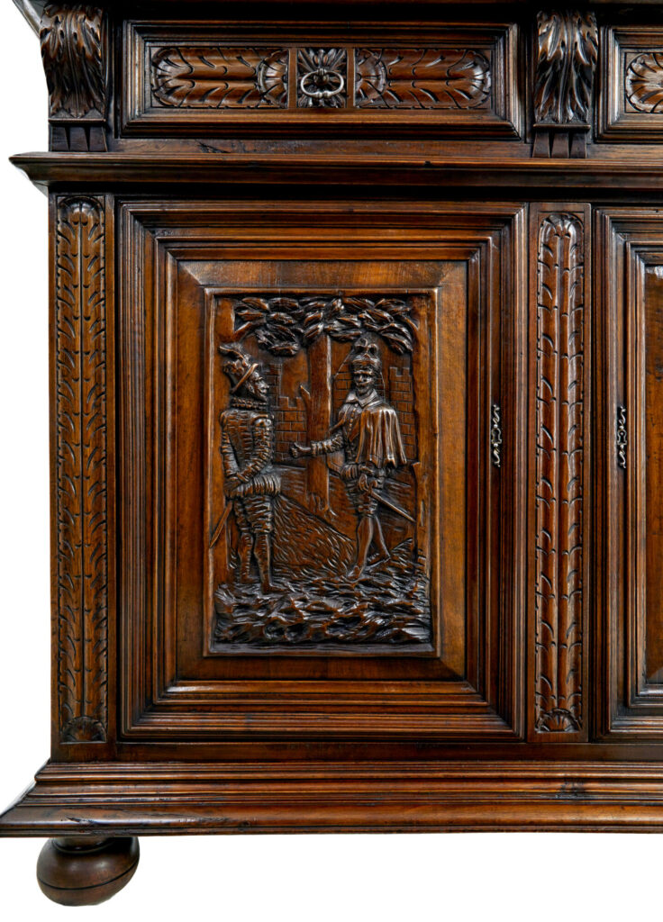 Mid 19th Century Carved Walnut Italian Cabinet — image 4