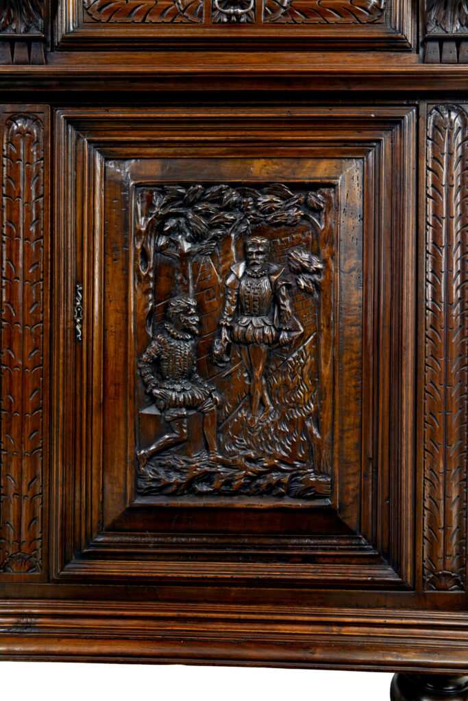 Mid 19th Century Carved Walnut Italian Cabinet — image 3