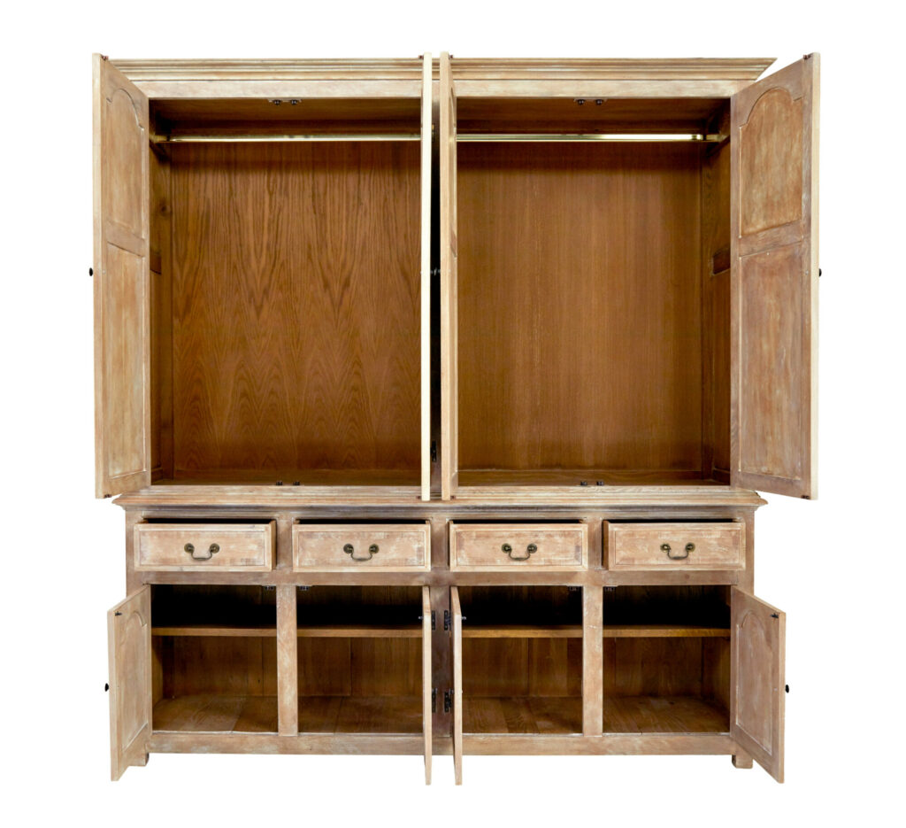 English Made Solid Oak Housekeepers Cupboard — image 2