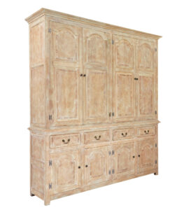 ENGLISH MADE SOLID OAK HOUSEKEEPERS CUPBOARD