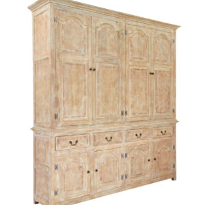 ENGLISH MADE SOLID OAK HOUSEKEEPERS CUPBOARD