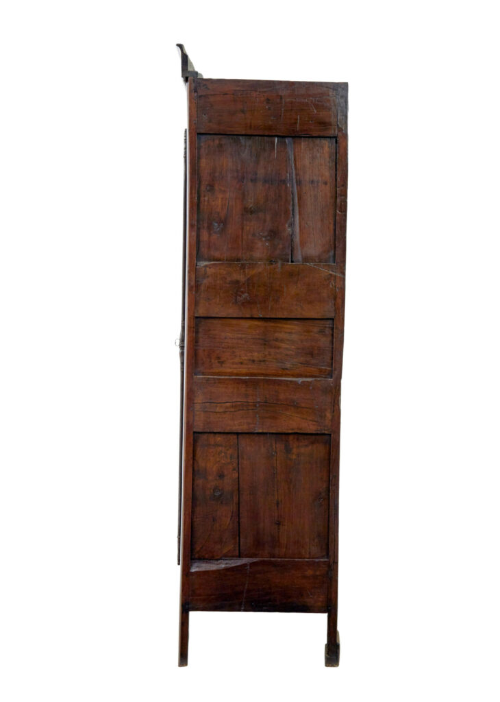 18th Century Carved French Yew and Chestnut Armoire — image 9