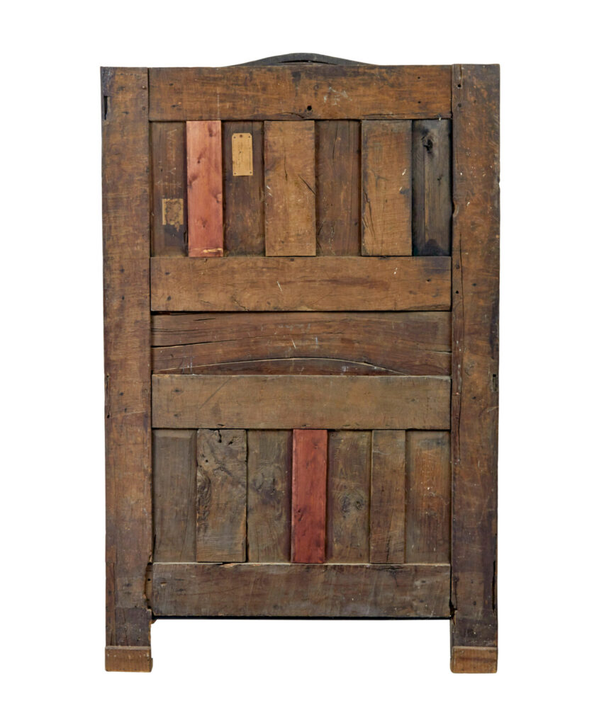 18th Century Carved French Yew and Chestnut Armoire — image 8