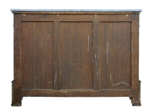 19th Century French Inlaid Chest of Drawers with Faux Marble Top — thumbnail 7