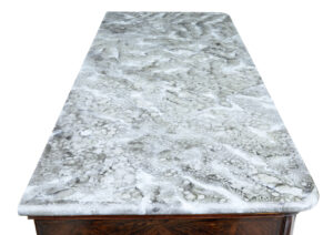 19th Century French Inlaid Chest of Drawers with Faux Marble Top — thumbnail 5