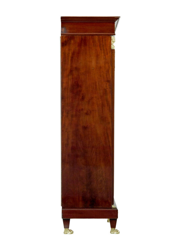19th Century French Empire Mahogany and Ormolu Cabinet — image 8
