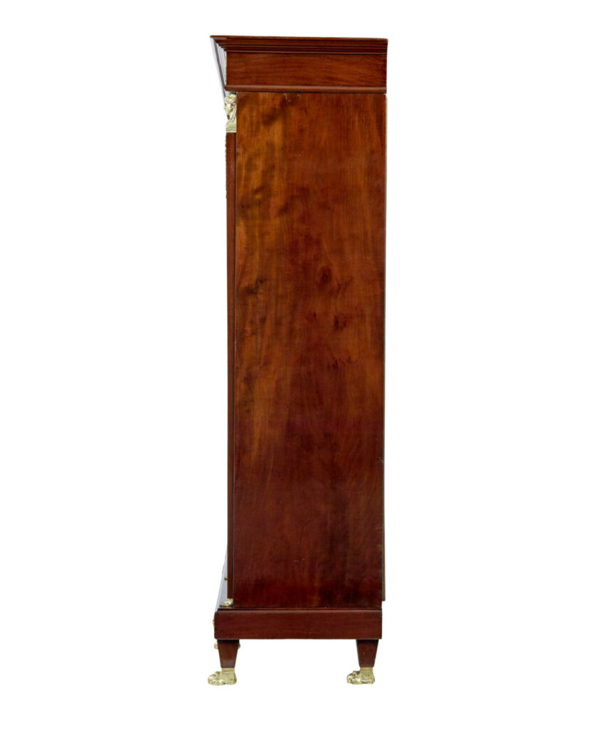 19th Century French Empire Mahogany and Ormolu Cabinet — image 6
