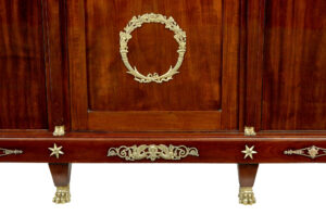 19th Century French Empire Mahogany and Ormolu Cabinet — thumbnail 3