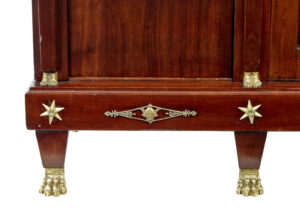 19th Century French Empire Mahogany and Ormolu Cabinet — thumbnail 2