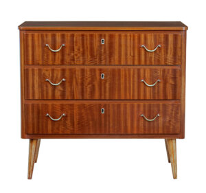 Mid 20th Century Danish Small Teak Chest of Drawers — thumbnail 3