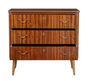 Mid 20th Century Danish Small Teak Chest of Drawers — thumbnail 2