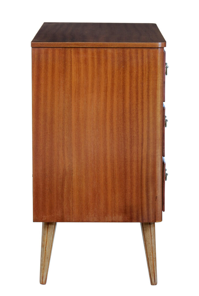 Mid 20th Century Danish Small Teak Chest of Drawers — image 5