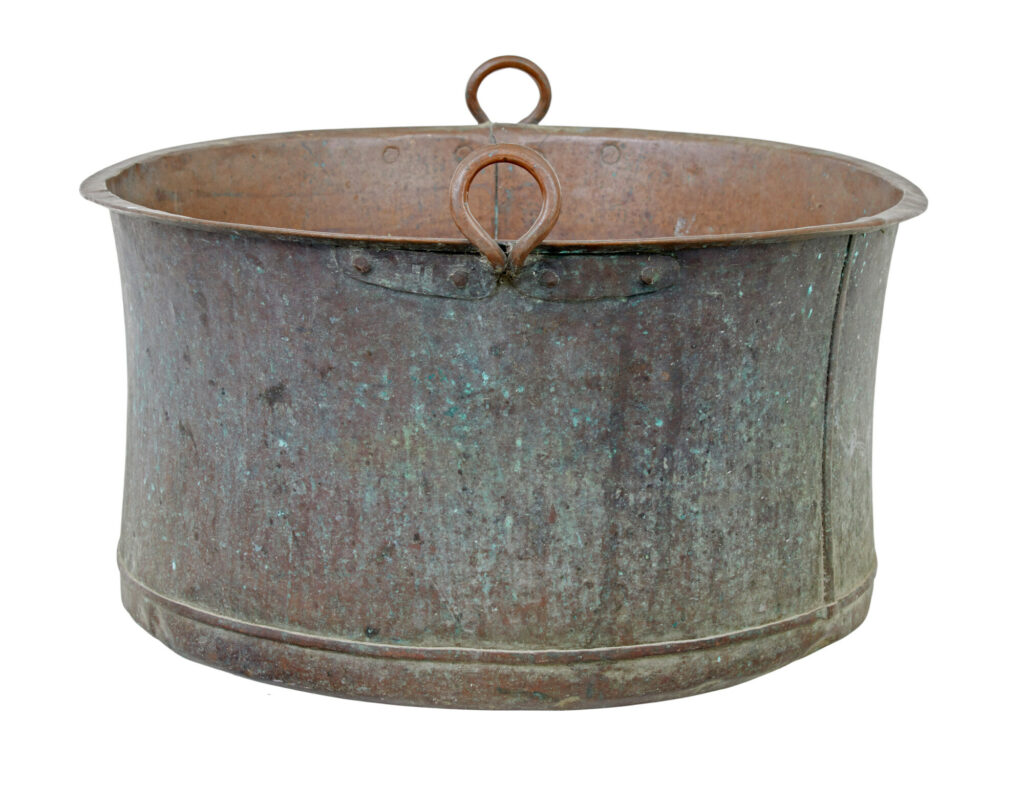 Large 19th Century Cooking Pot with Original Patina — image 3