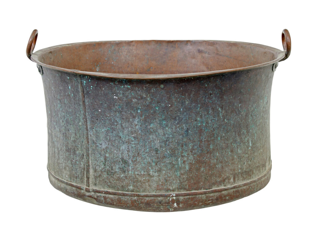 Large 19th Century Cooking Pot with Original Patina — image 2