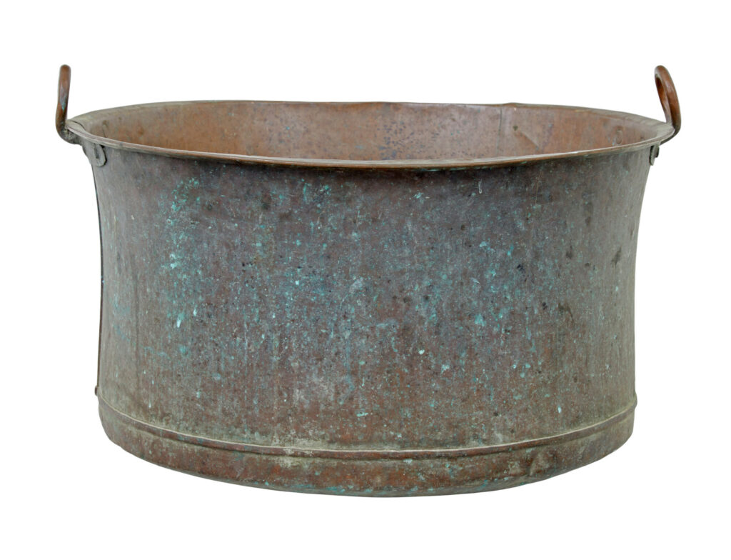 Large 19th Century Cooking Pot with Original Patina — image 6
