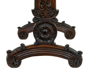 19th Century Anglo Indian Carved Padouk Side Table — thumbnail 8