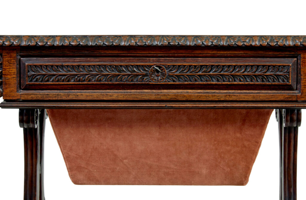 19th Century Anglo Indian Carved Padouk Side Table — image 7