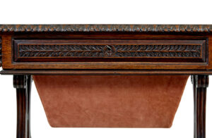 19th Century Anglo Indian Carved Padouk Side Table — thumbnail 7