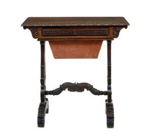 19th Century Anglo Indian Carved Padouk Side Table — thumbnail 6