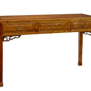 19TH CENTURY CARVED ELM SIDEBOARD