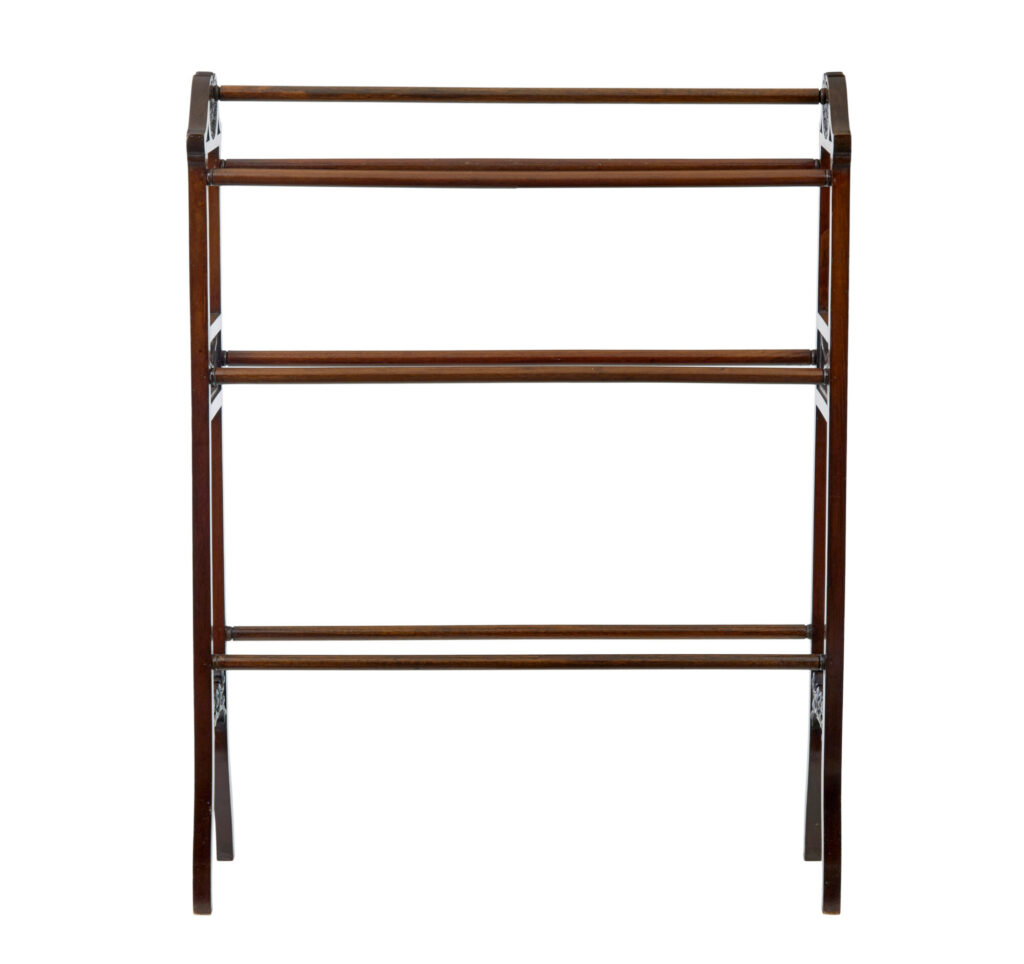 Early 20th Century Carved Towel Rail — image 5