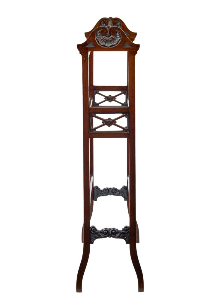 Early 20th Century Carved Towel Rail — image 4