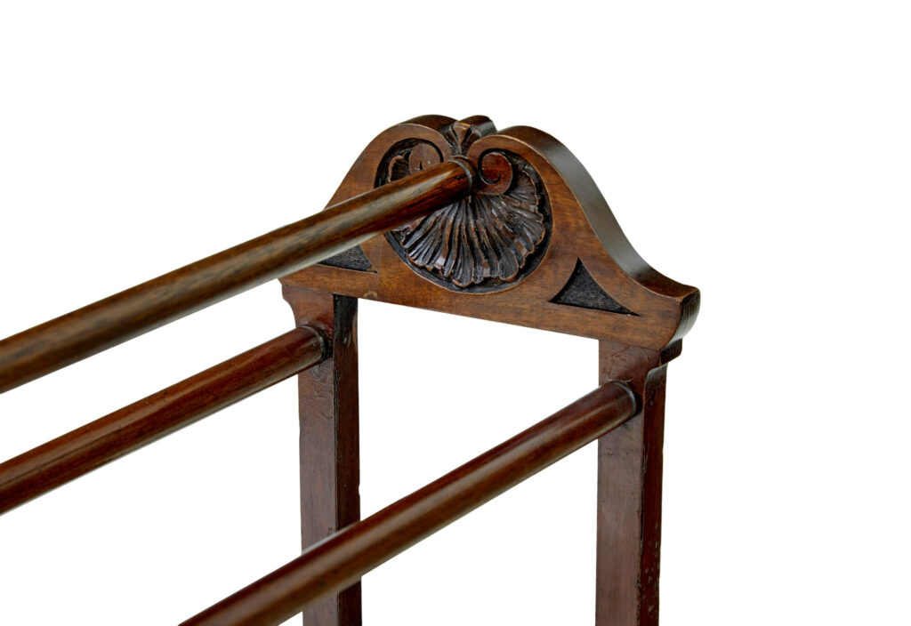 Early 20th Century Carved Towel Rail — image 2