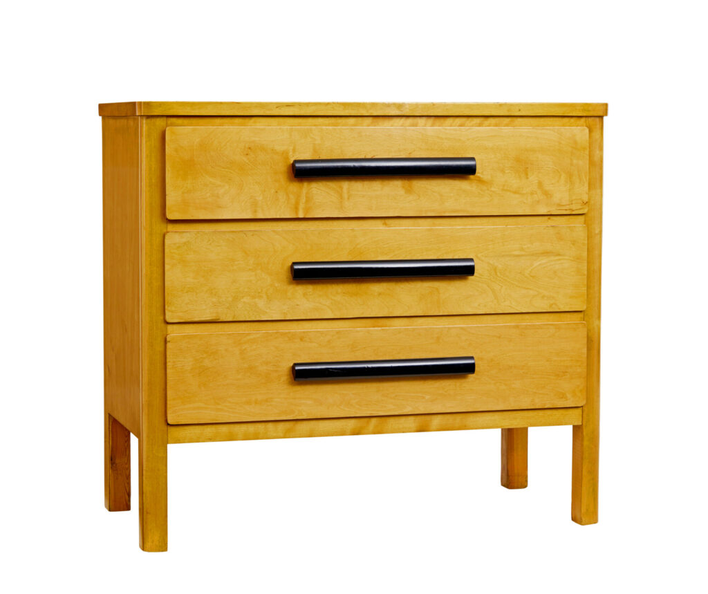 Mid 20th Century Birch Scandinavian Chest of Drawers — image 8