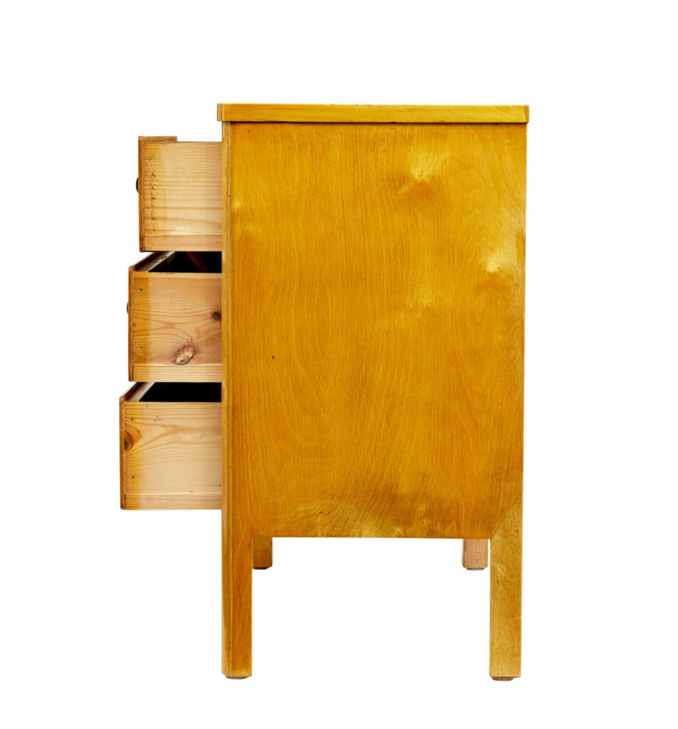 Mid 20th Century Birch Scandinavian Chest of Drawers — image 6