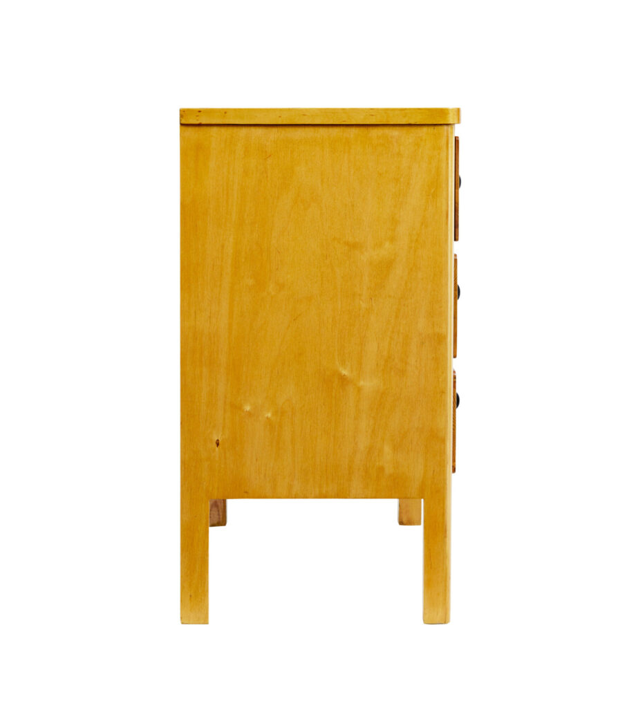 Mid 20th Century Birch Scandinavian Chest of Drawers — image 5