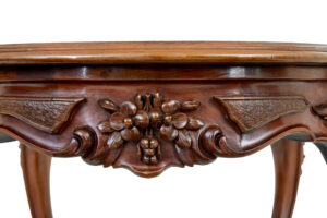 19th Century Carved Walnut Occasional Table — thumbnail 7