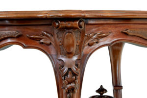 19th Century Carved Walnut Occasional Table — thumbnail 6