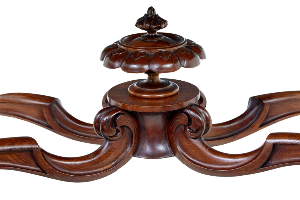 19th Century Carved Walnut Occasional Table — image 4
