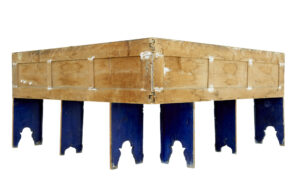 19th Century Hand Painted Folk Art Corner Seat — thumbnail 8