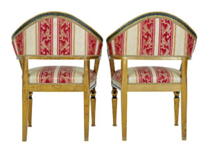 Pair of 19th Century Swedish Carved Gilt Armchairs — thumbnail 8
